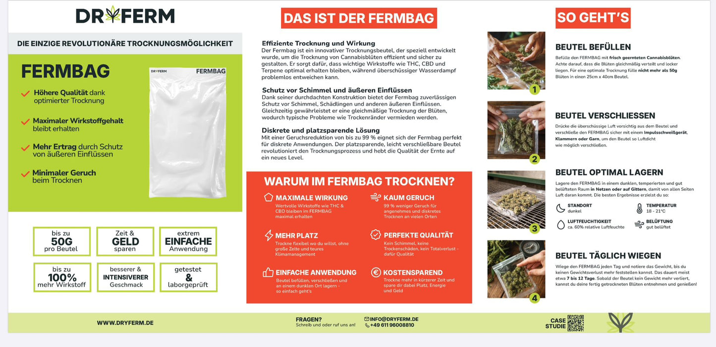 Fermbag Set von Dryferm / 3 Stk pro Set