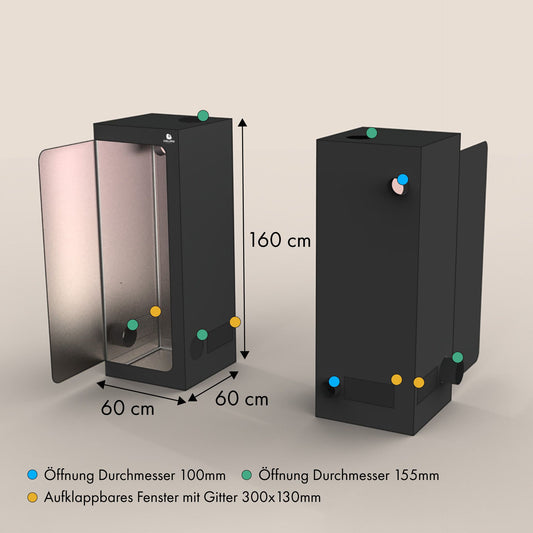 Caluma Growbox 60x60x160 cm
