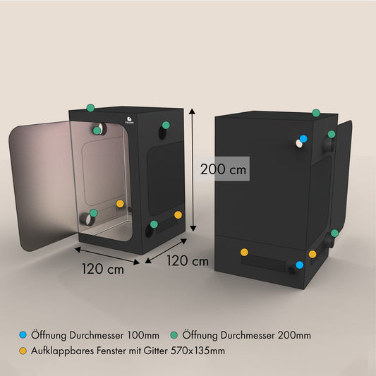 Caluma Growbox 1,20x1,20x2,00m